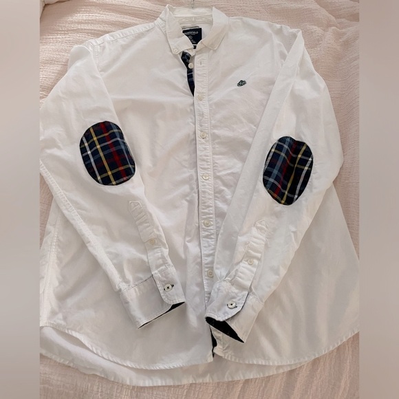 Springfield boys’ size XL (18-20) white cotton button-down shirt - Picture 1 of 7